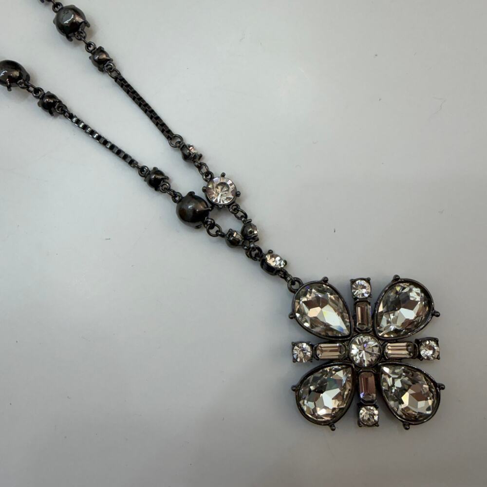 White House Black Market Long Pendant Statement Necklace